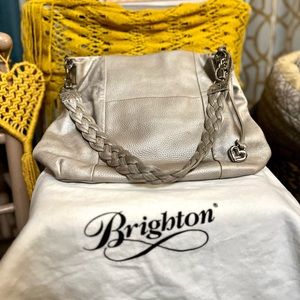 Large Brighton tan leather handbag